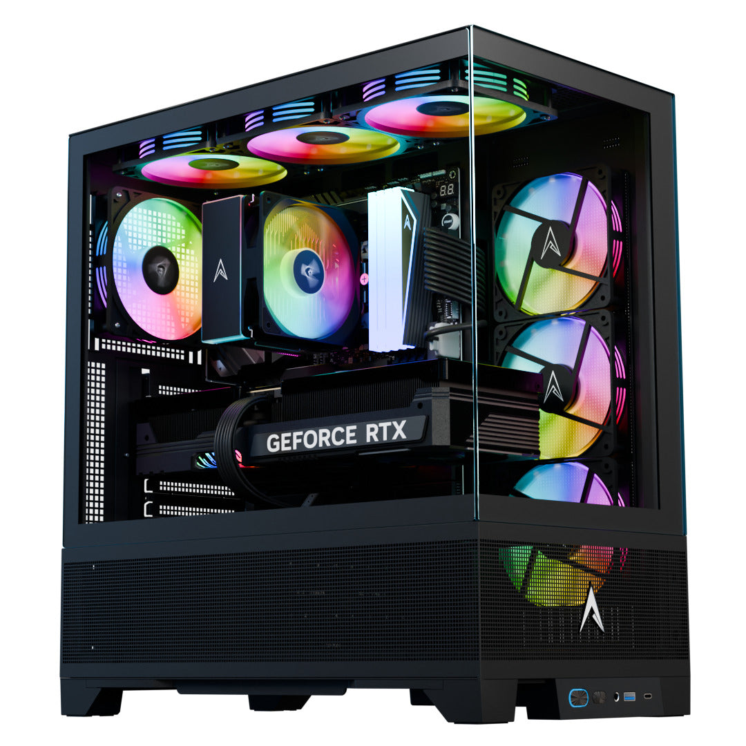 Allied Patriot MKII Gaming PC - AMD Ryzen 5 7500F Processor, NVIDIA RTX 5070 Ti 16GB Graphics, High Performance Desktop Computer (Black) for Gaming, Streaming & Content Creation