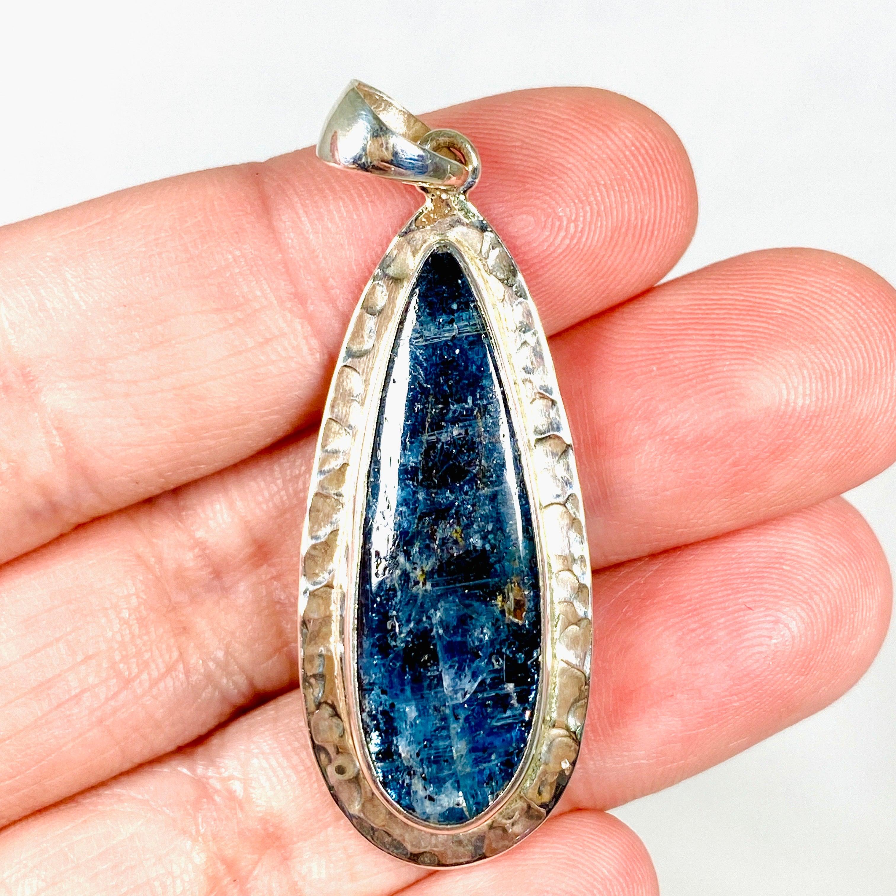 Kyanite Teardrop Pendant Necklace KPGJ3453 - Elegant Blue Gemstone Jewelry for Women, Perfect for Gifts, Weddings & Everyday Wear