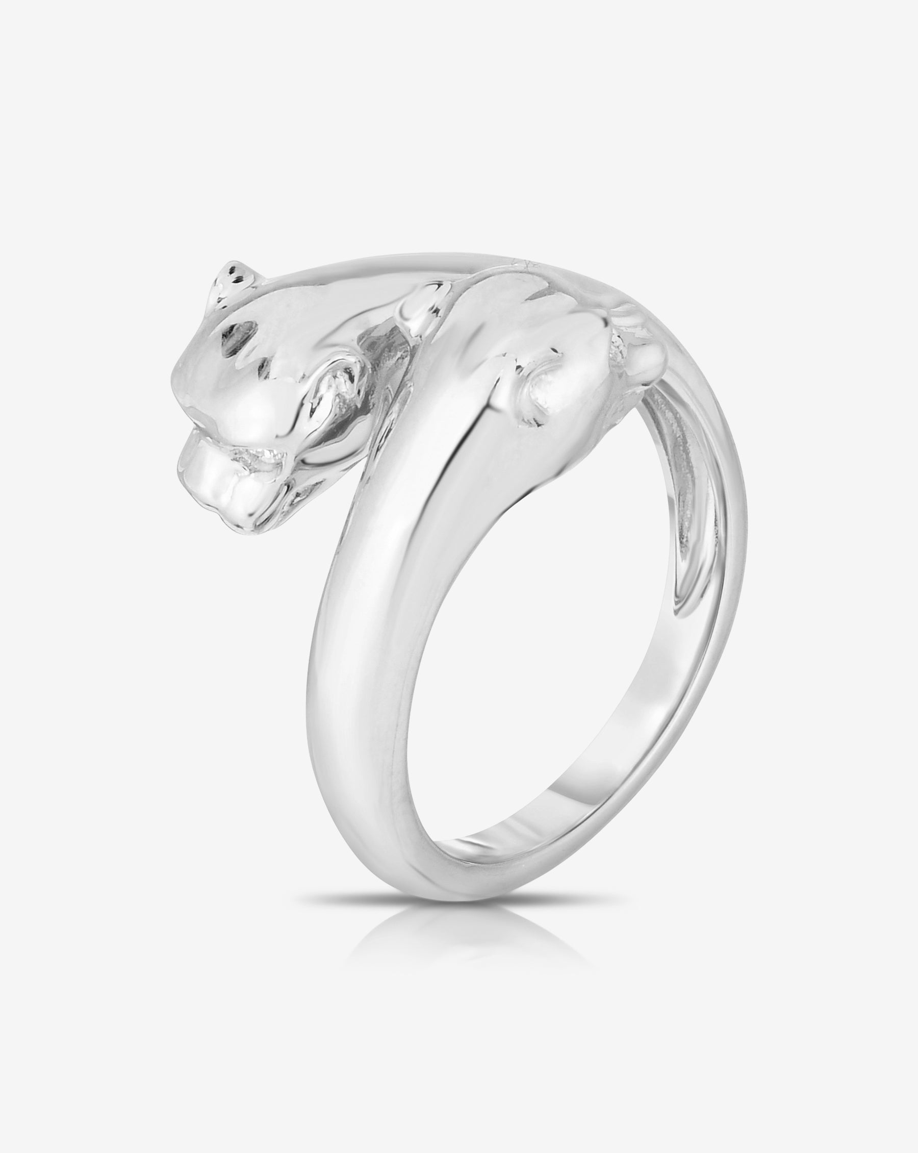 Double Panther Gold Ring for Men - 14K Solid Gold Panther Head Ring, Stylish Statement Jewelry for Gifts, Parties, and Everyday Wear