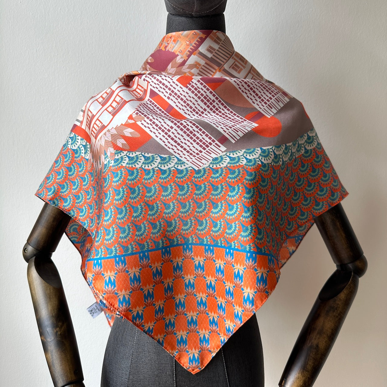 Luxury Silk Scarf for Women - Keong Saik Road Inspired Fashion Accessory - Perfect for Travel, Office & Special Occasions