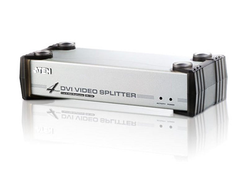 Aten VS164 4-Port DVI Video Splitter with Audio Support - Perfect for Multi-Monitor Setups, Digital Signage & Conference Room Displays