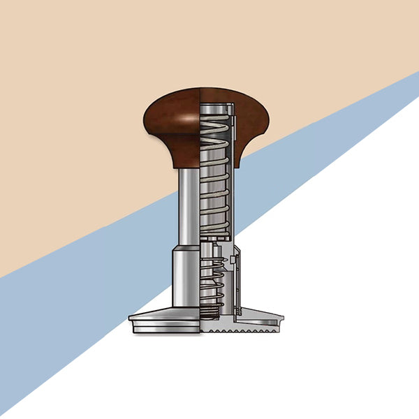 Premium 58mm Coffee Tamper - The Force Tamper for Espresso Machines, Perfect for Baristas & Home Brewing - Durable Stainless Steel Base & Ergonomic Handle for Consistent Pressure & Professional Results - Ideal for Espresso Shops, Cafes & Home Coffee Stations