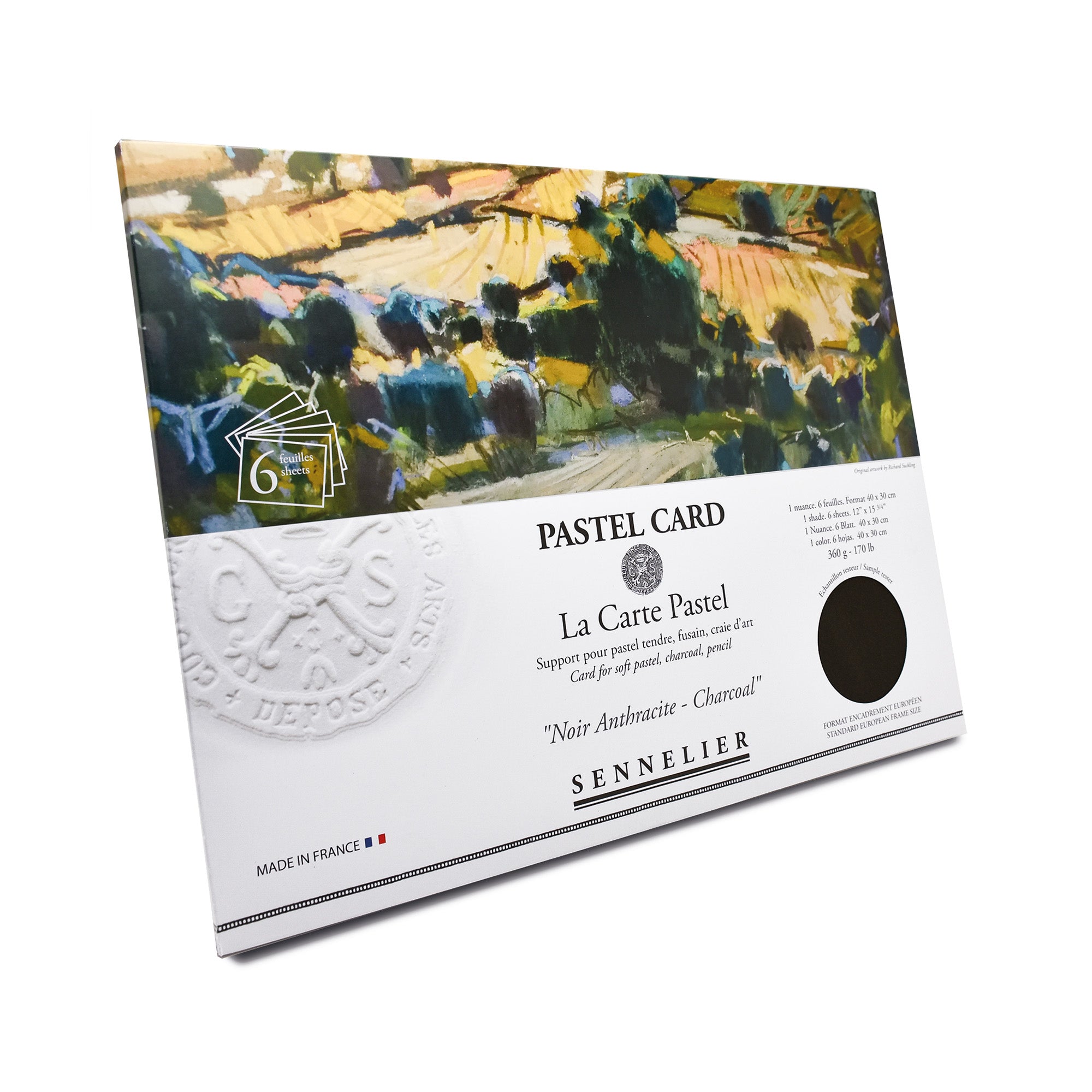 6 Pack Pastel Greeting Cards with Charcoal Design - Perfect for Birthdays, Thank You Notes & Special Occasions