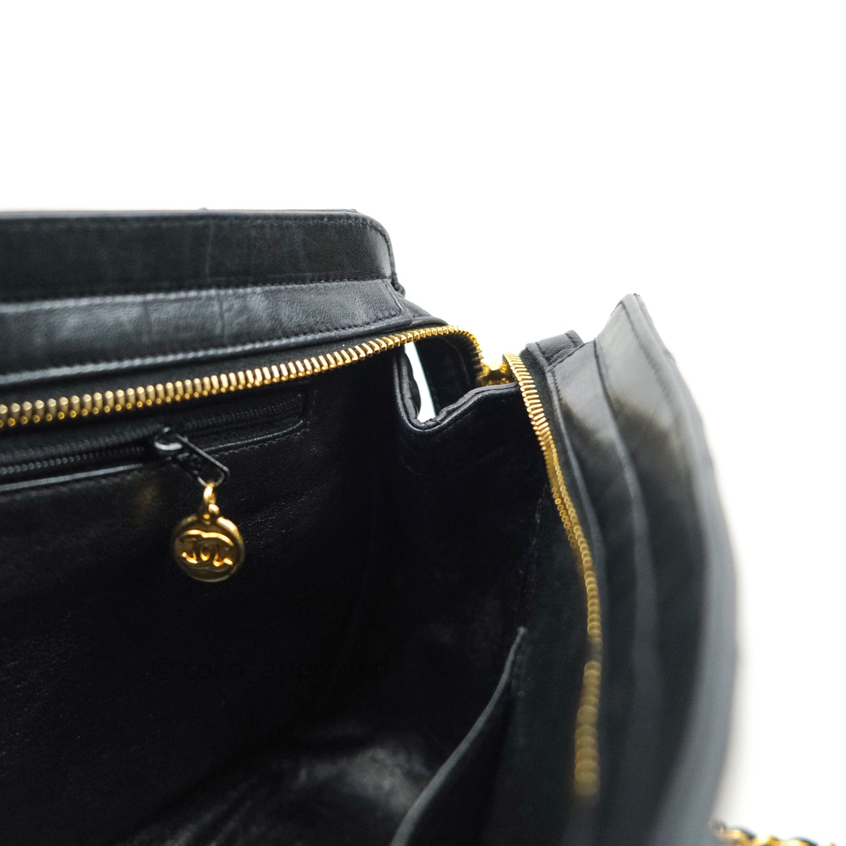 Chanel Black Quilted Lambskin Vintage Classic Camera Bag with 24K Gold Hardware - Luxury Crossbody Purse for Women, Perfect for Date Night & Special Occasions