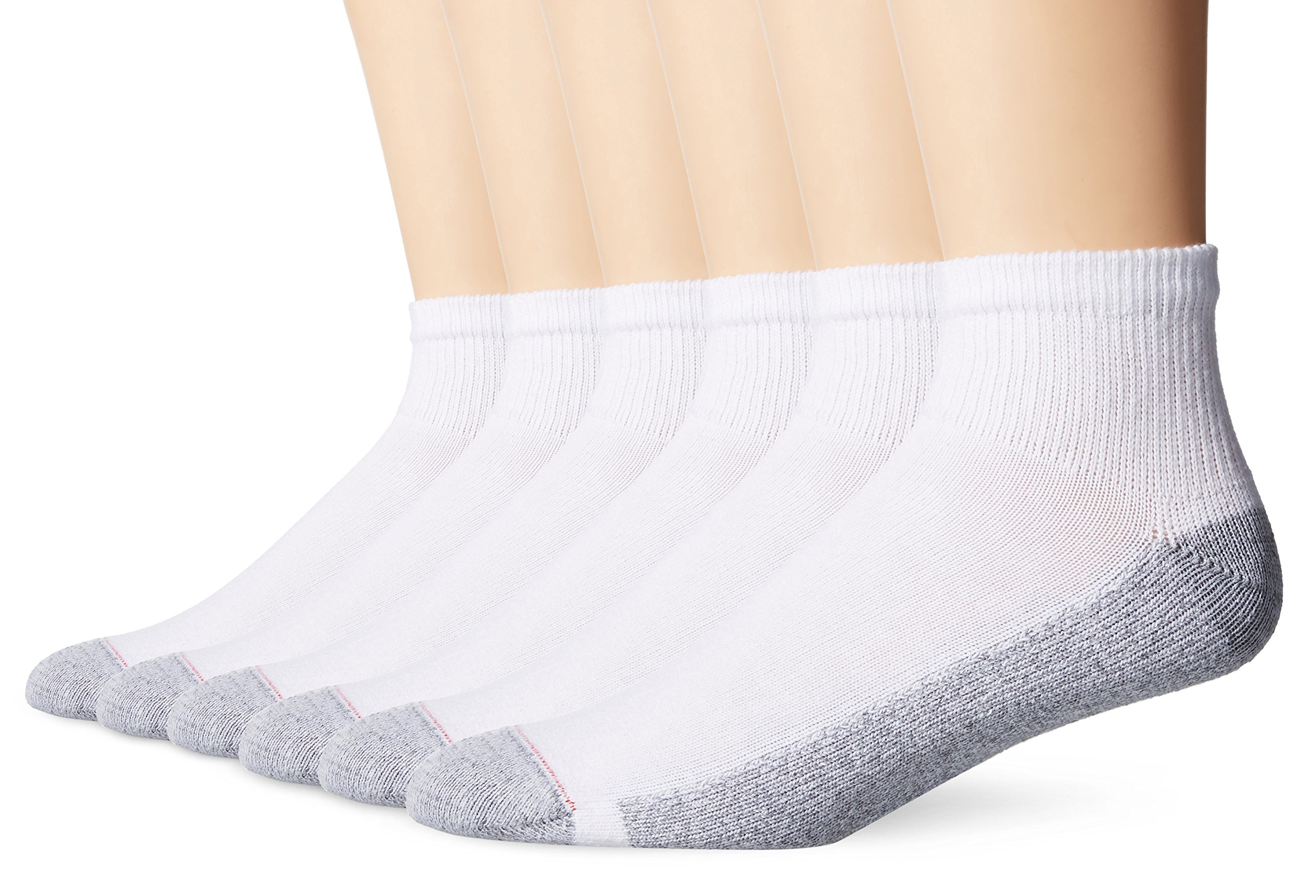 Hanes Men's Performance Ankle Socks 6-Pack - Moisture-Wicking Athletic Socks for Running, Gym & Everyday Comfort