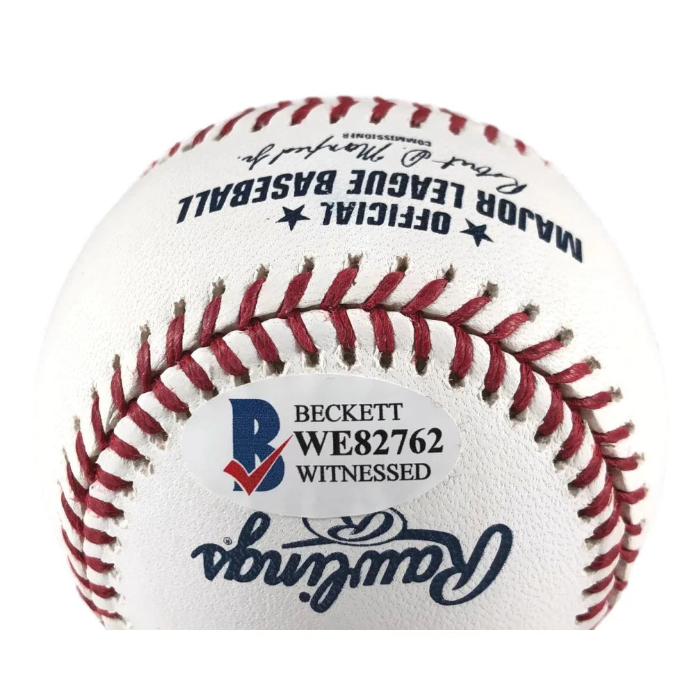 Greg Maddux Autographed Baseball - Last Player to Wear #31 - BAS COA Certified - Perfect for Collectors & Braves Fans - Display in Home Office or Man Cave