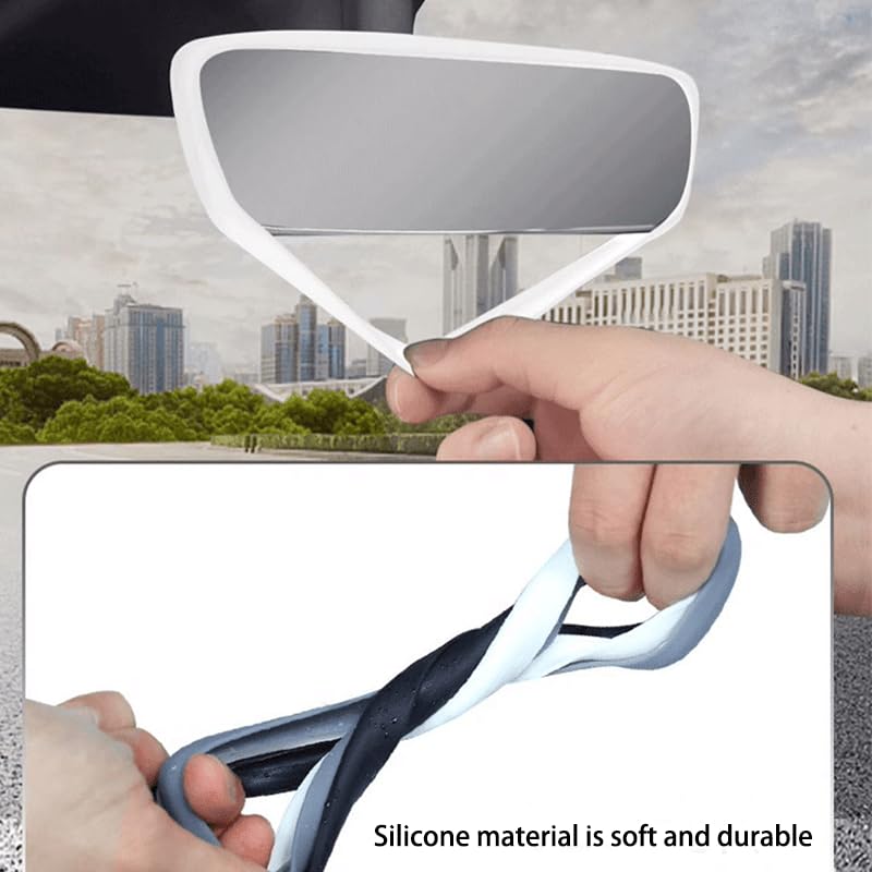 Model 3/Y/X/S Mirror Protector - Pink Silicone Cover for Interior Rearview Mirror (2014-2024) - Car Decor & Protection
