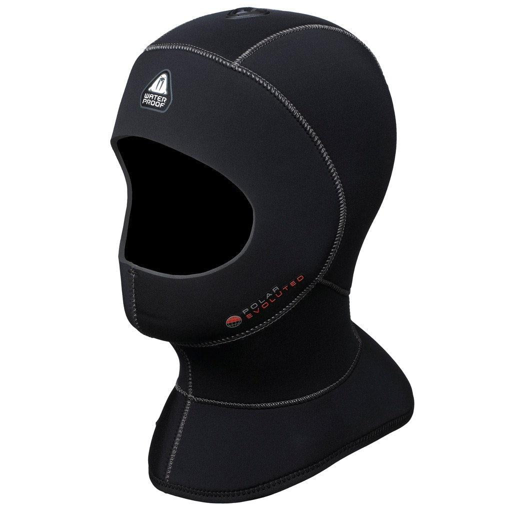Waterproof H1 Polar Evoluted 5/10mm Bibbed Vented Dive Hood - Thermal Scuba Diving Hood for Cold Water Spearfishing & Snorkeling
