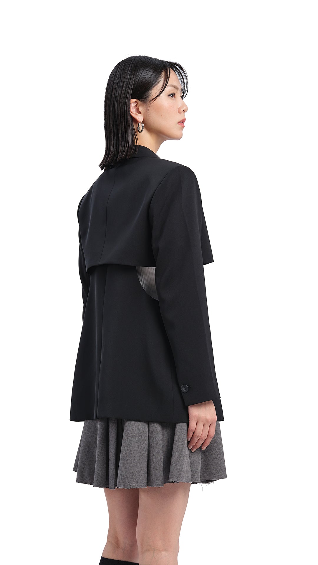 Stylish Women's Cut Out Blazer Jacket - Trendy Office Wear & Evening Outfit for Business Casual Dresses