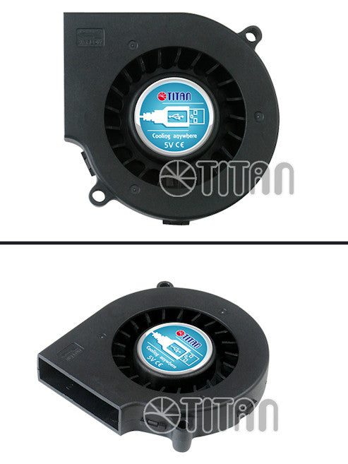 Titan 75x75x15mm USB Blower Fan - 5V DC Cooling Fan with USB Connector - Perfect for PC Cooling, Electronics, and DIY Projects
