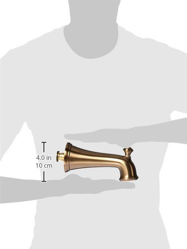 Delta Faucet RP34357CZ Victorian Tub Spout with Pull-Up Diverter in Champagne Bronze - Perfect for Bathroom Renovations & Classic Style Homes
