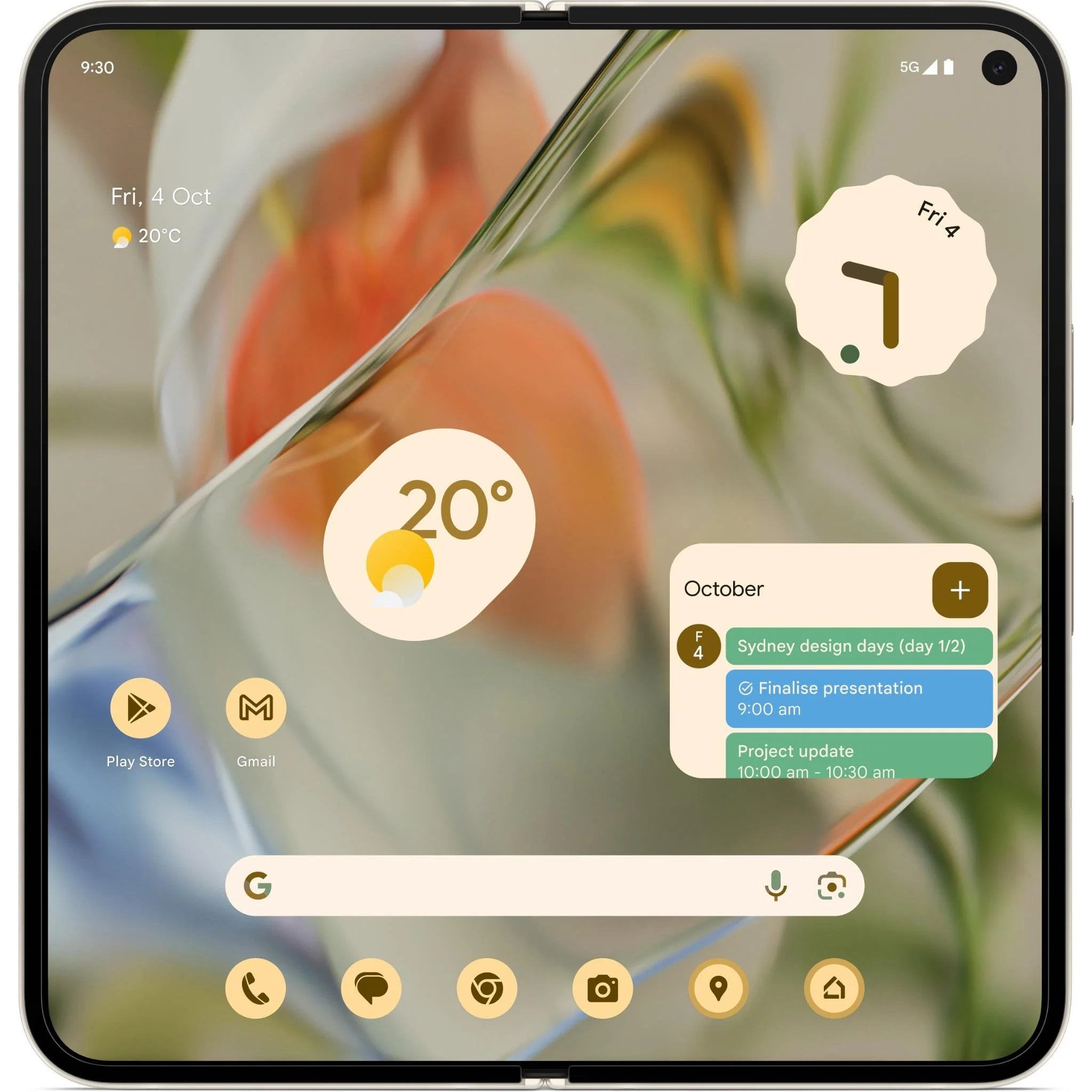 Google Pixel 9 Pro Fold 5G Smartphone - Unfoldable Android Phone with 120Hz AMOLED Display, 512GB Storage & 12GB RAM | Perfect for Business Professionals & Mobile Gamers