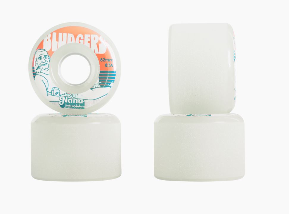 Nana Bludgers 62mm Skateboard Wheels - High Performance Wheels for Street, Park & Cruising - Perfect for Skaters & Longboarders
