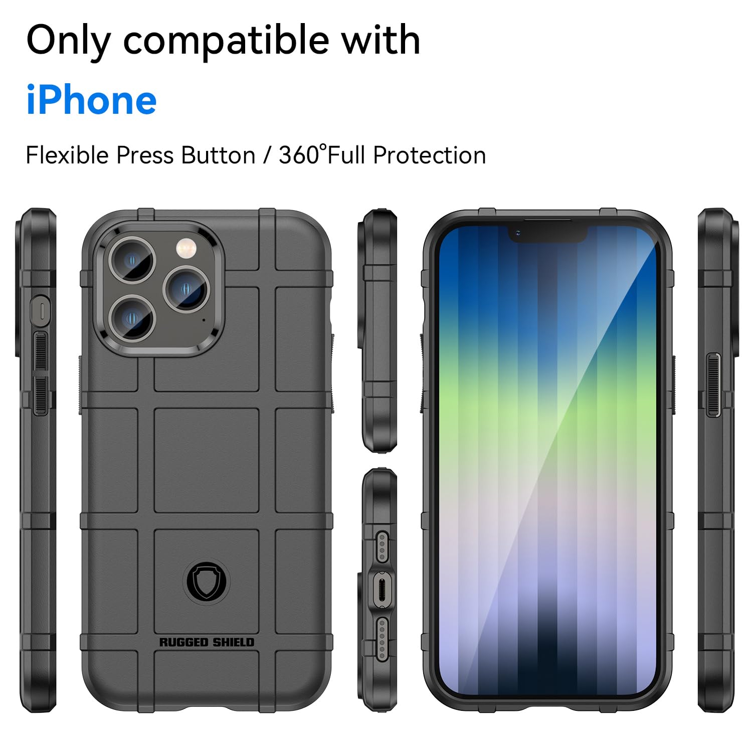 Military-Grade Shockproof Slim Fit iPhone 13 Pro Max Case (6.7
