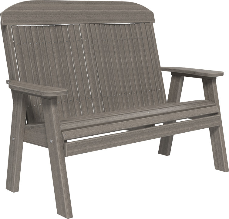 LuxCraft 4-Foot Classic Wooden Bench - Sturdy Indoor/Outdoor Garden, Patio, and Entryway Seating Furniture for Home Decor
