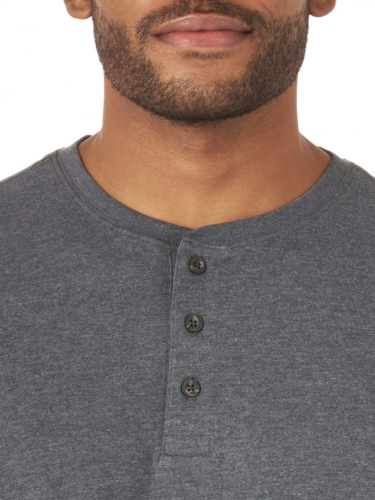 Wrangler Authentics Men's Short Sleeve Henley T-Shirt - Comfortable Casual Cotton Top for Everyday Wear, Outdoor Activities & Layering