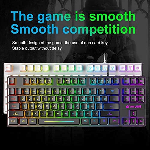 60% RGB Gaming Keyboard with Wrist Rest - Compact Mechanical Feel for PC/Laptop - Perfect for Esports & Office Work