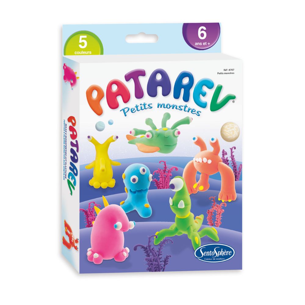 Patarev Little Monsters Air Dry Clay Kit - 24 Colors Non-Toxic Modeling Clay for Kids DIY Crafts, School Projects & Creative Play