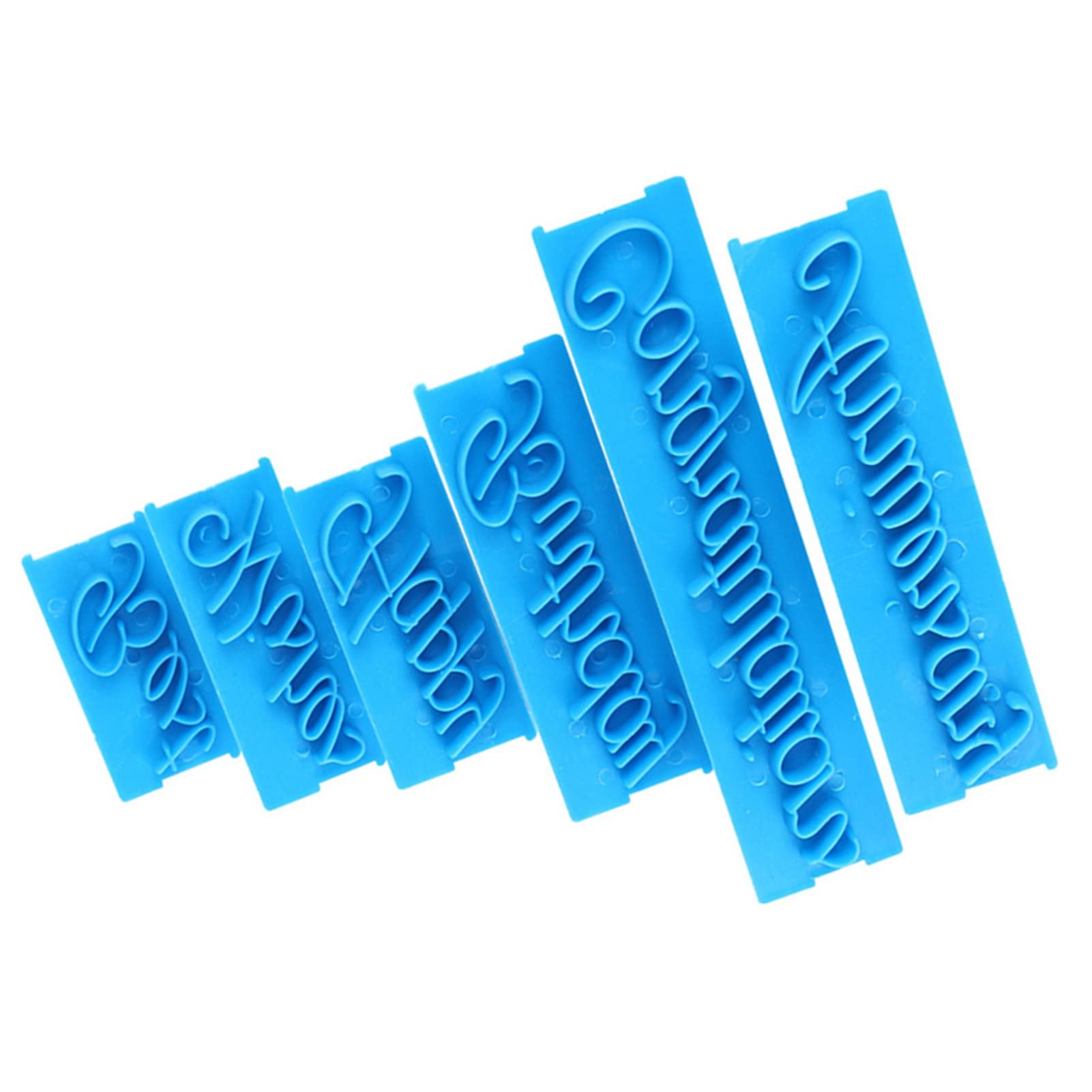 Zerodis 3-Piece Handwriting Letter Cake Embosser Set - Plastic DIY Cake Decorating Tools for Fondant, Dessert & Baking | Perfect for Birthday Cakes, Wedding Desserts & Party Treats