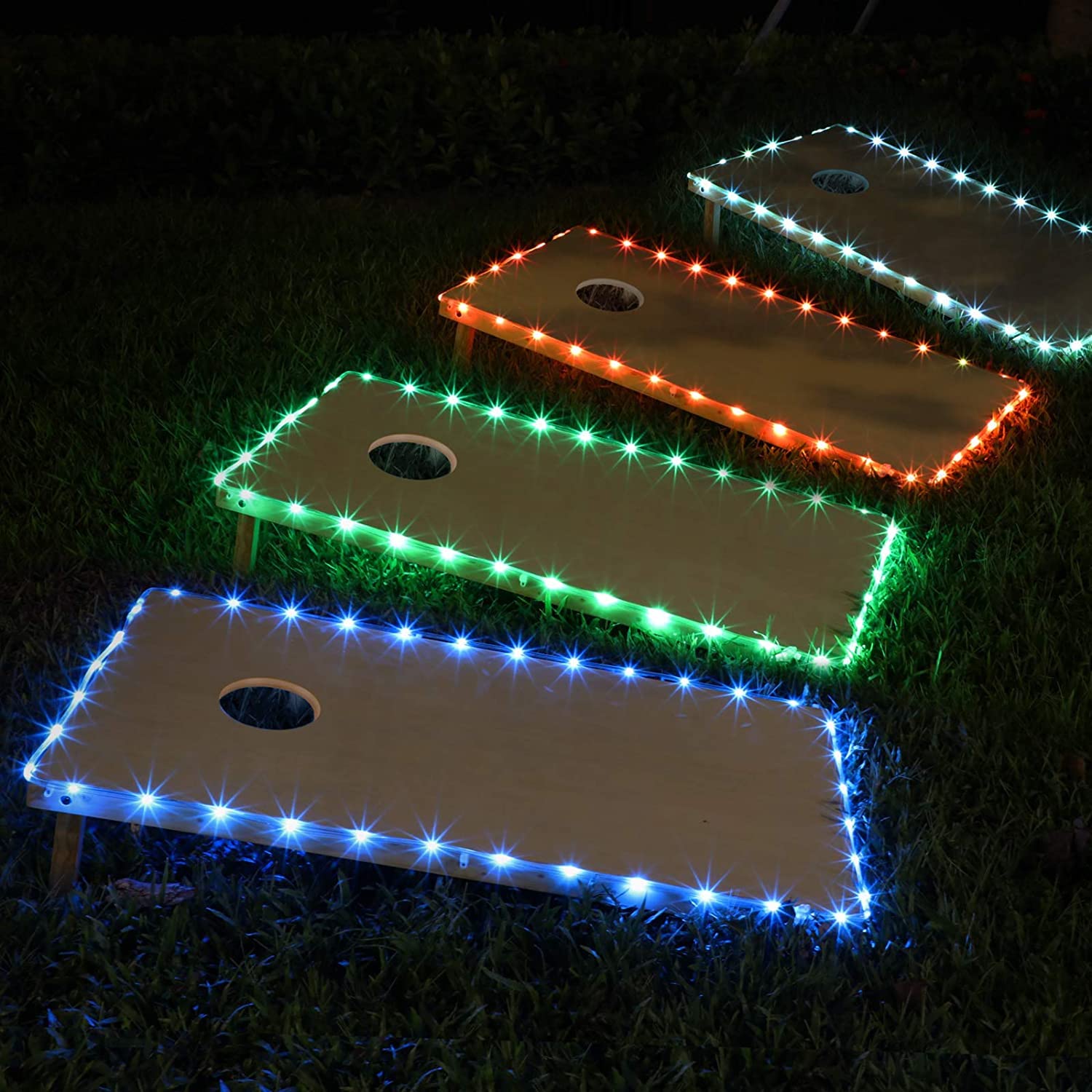 Official Puerto Rico Flag Regulation 2x4 Corn Hole Board Game Set - Includes 2 Boards, 8 Bean Bags & Carrying Case | Outdoor Lawn Games, Tailgating, Backyard Party & BBQ Entertainment