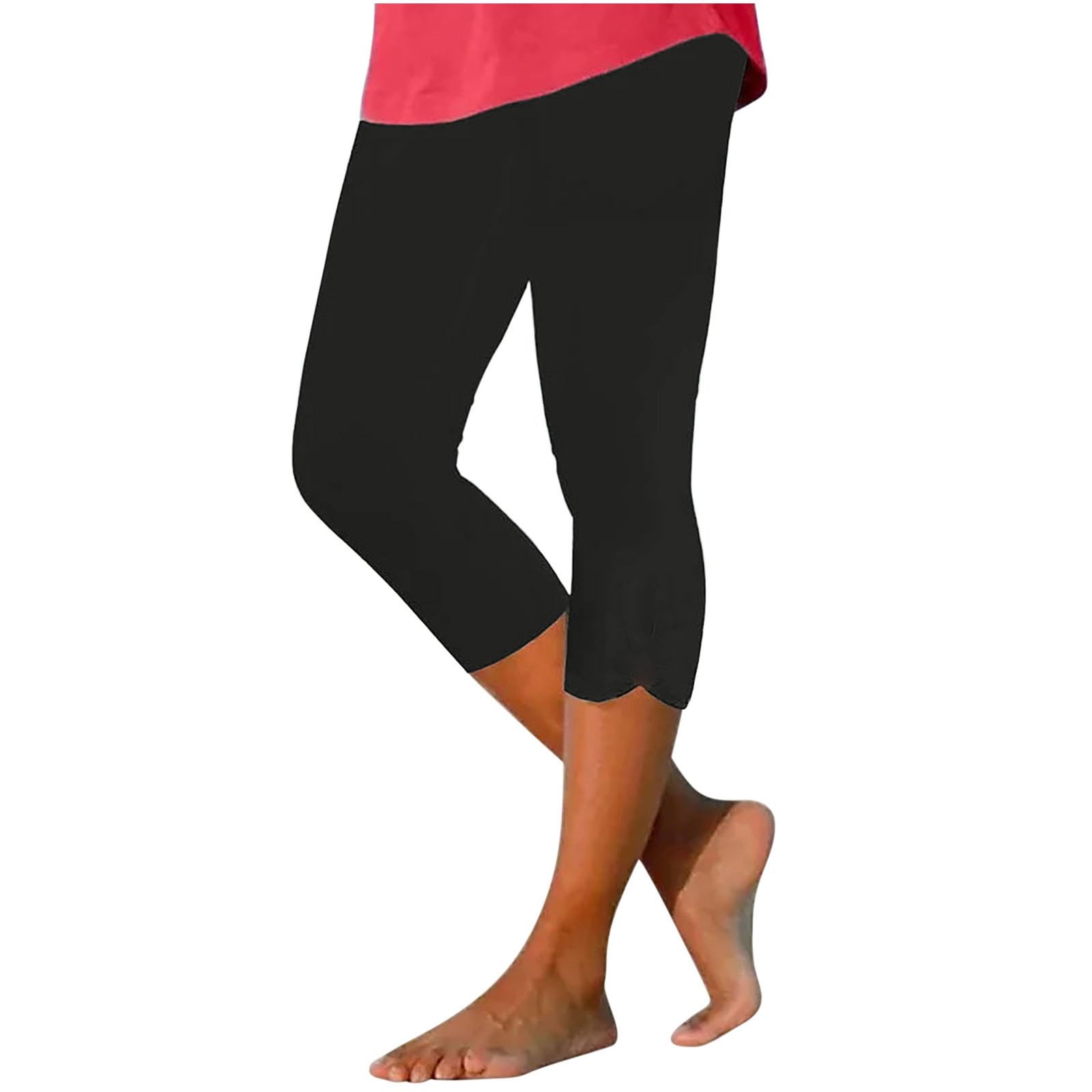 Women's Slim Fit Capris Pants - Lightweight Y2k Yoga Leggings for Women, Quick Dry Athletic Travel Pants, Summer Outdoor Workout & Lounge Wear