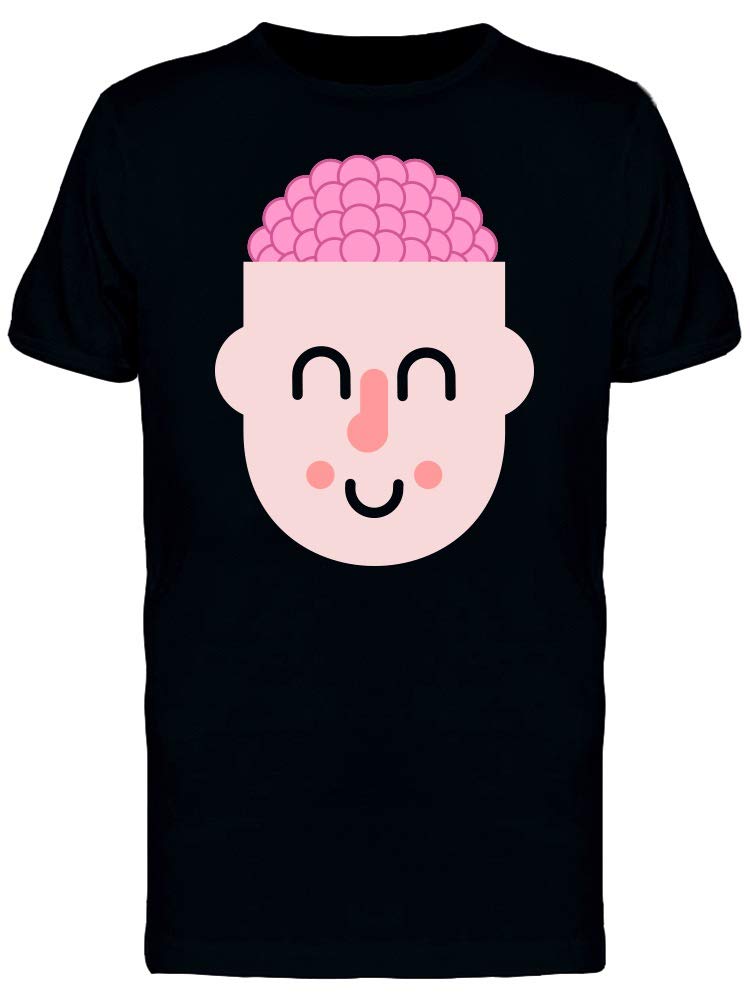 Funny Cartoon Brain Tee for Men - Cool Graphic T-Shirt for Casual Wear & Gifts