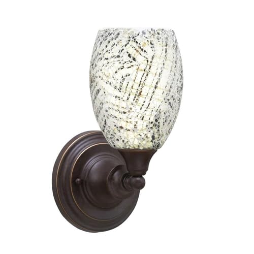 Toltec Lighting 1-Light Dark Granite Wall Sconce - Modern Indoor/Outdoor Wall Light Fixture (40-DG-5054) - Perfect for Hallways, Bedrooms, and Patio Lighting