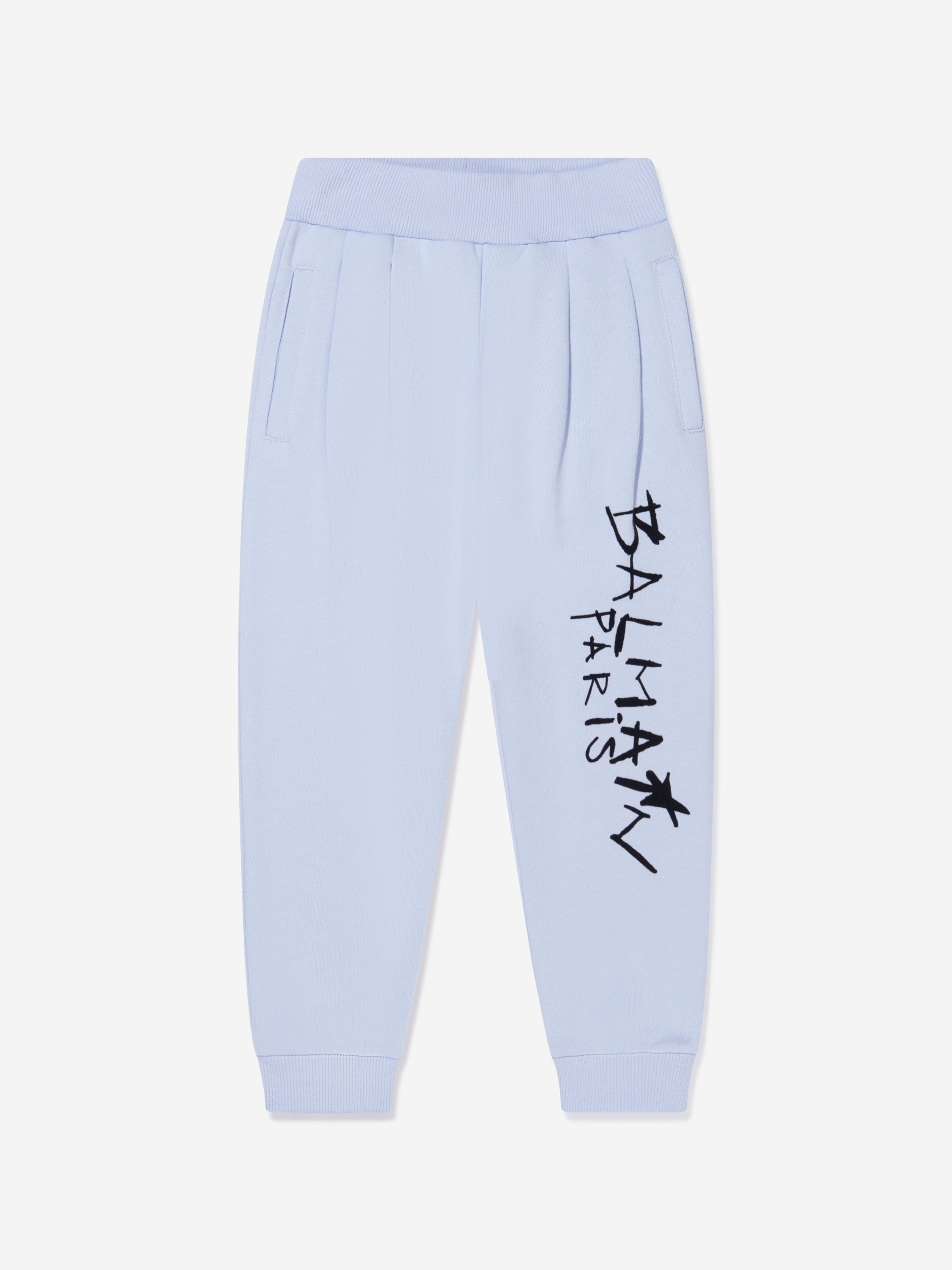Balmain Boys Logo Print Sweatpants - Stylish & Comfortable Joggers for Casual Wear, Gym & Lounge | Premium Cotton Blend Trousers for Teens & Kids