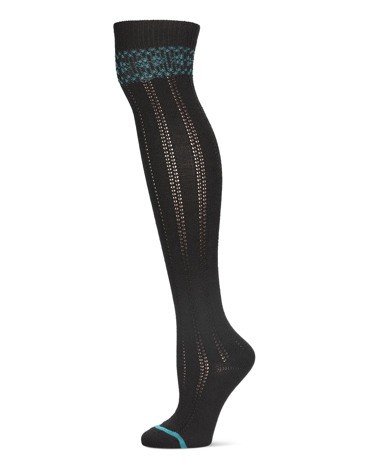 Women's Fair Isle Wool Blend Over The Knee Socks - Warm Winter Knitted Socks for Women, Perfect for Snow Boots, Hiking, and Cold Weather Outdoor Activities