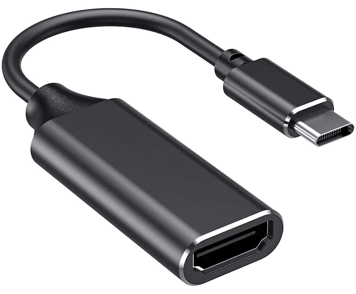 USB C to HDMI Adapter 4K 60Hz - Thunderbolt 3 Compatible Type-C to HDMI Converter for MacBook Pro/Air, Dell XPS, Galaxy, Pixelbook - Plug & Play for Home Office, Presentations & 4K Streaming (1 Pack)