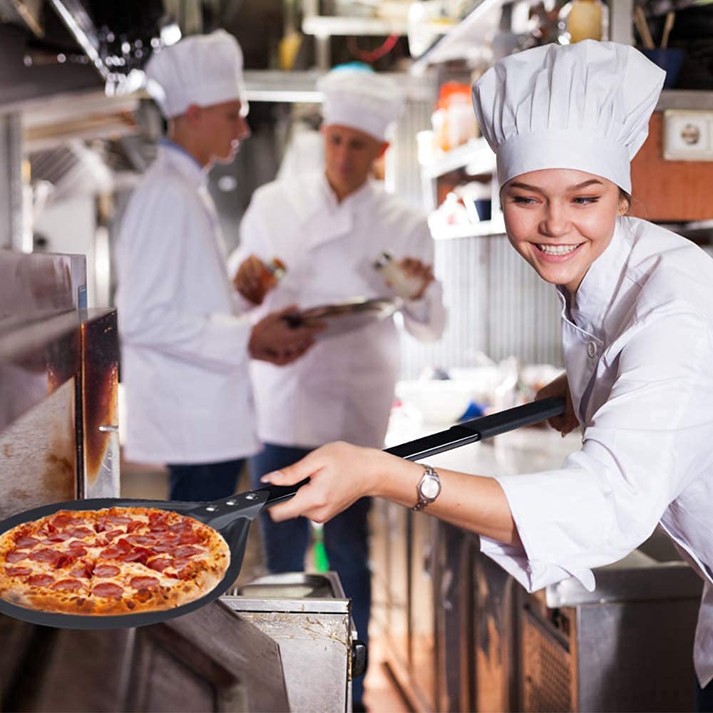 9 Inch Round Aluminum Pizza Turning Peel with 40