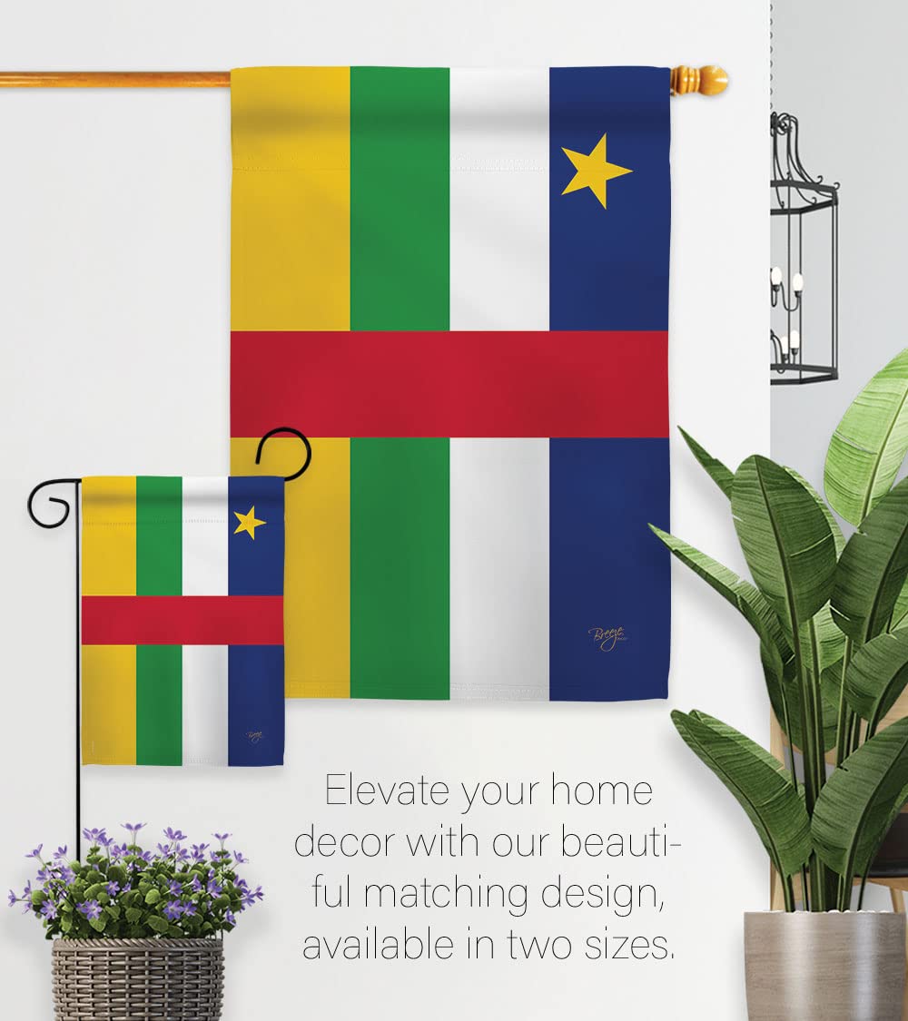 African Republic House Flag Set 28x40