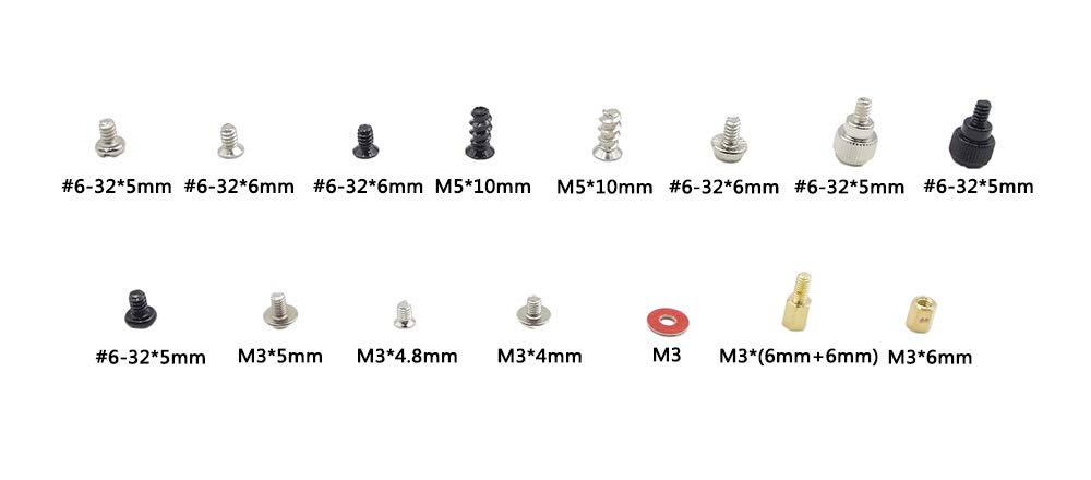 15-Piece PC Screw & Standoff Assortment Kit - Motherboard, Hard Drive, Fan & GPU Mounting Hardware | Computer Case Repair & DIY Build Accessories