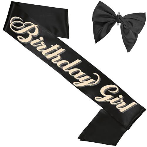 2 Piece Set: Birthday Girl (Black)