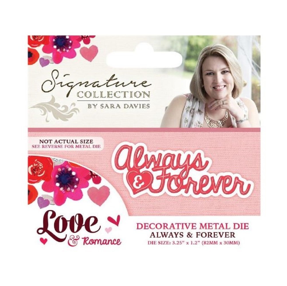 Crafter's Companion Always and Forever Metal Die Cut - Love & Romance Scrapbooking Dies for Cards, Wedding Invitations & DIY Crafts