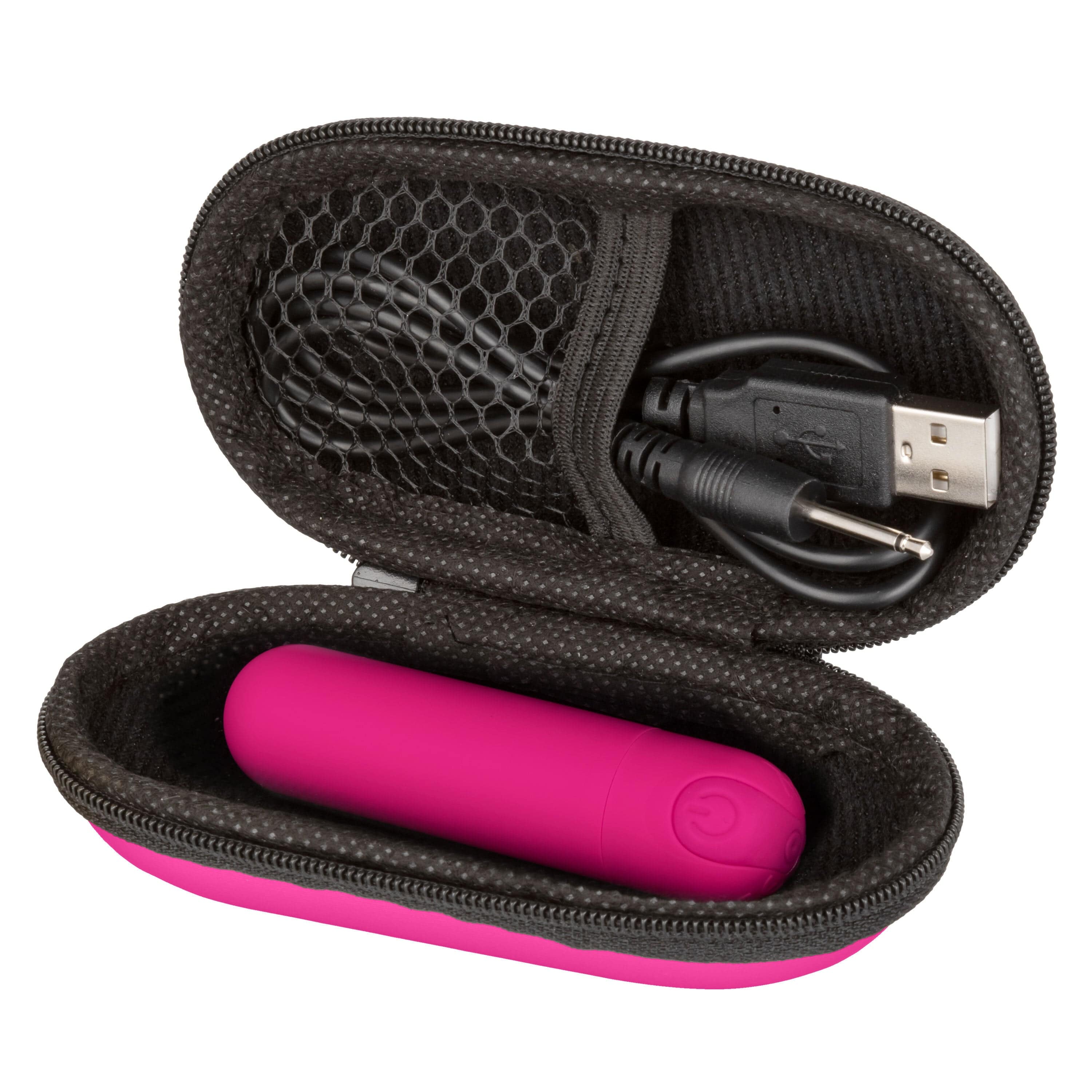 Rechargeable Hideaway Bullet Vibrator - Pink | Discreet Personal Massager for Women | Perfect for Solo Play & Couples Use
