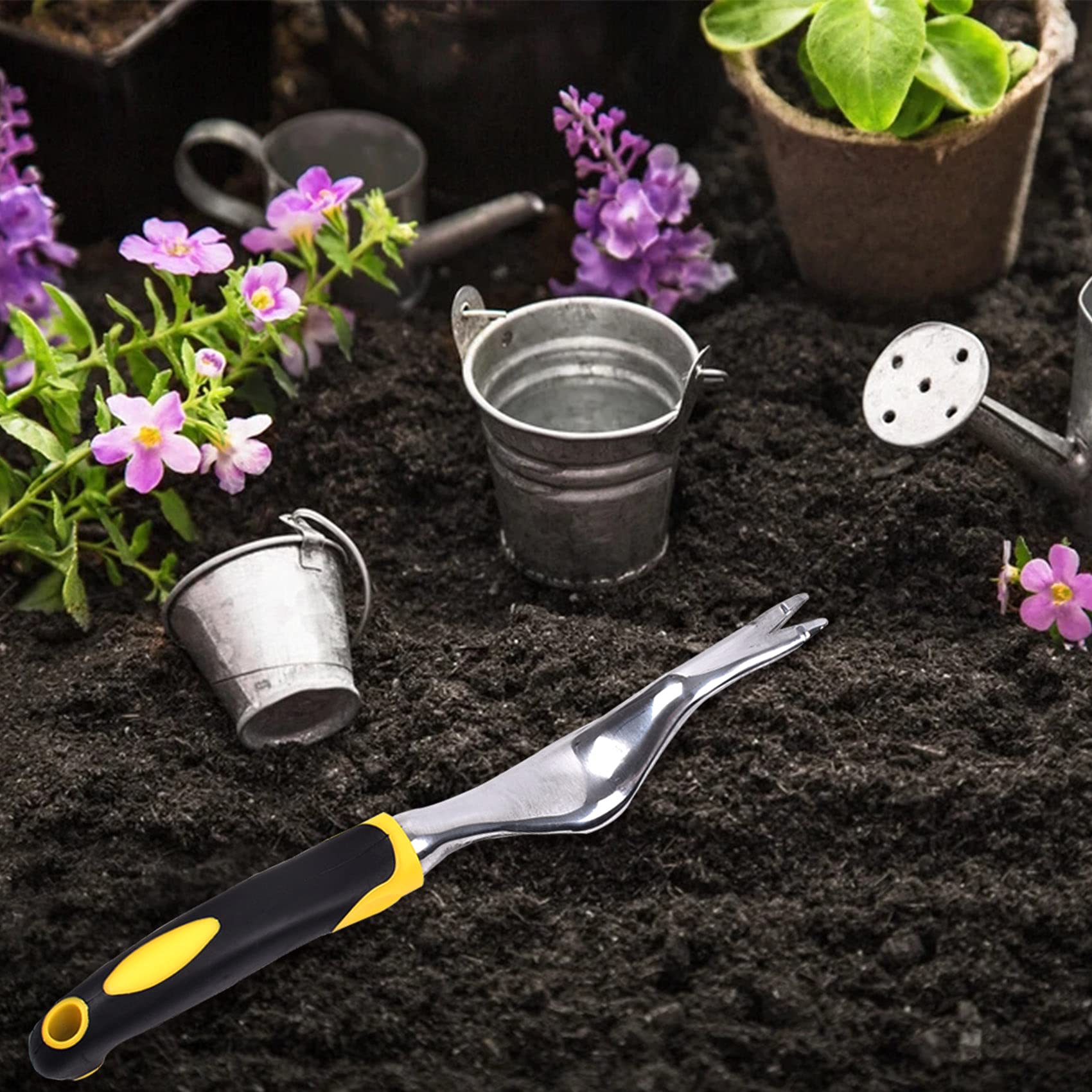 Manual Hand Weed Puller Tool - Ergonomic Weeding Tool for Garden, Farm & Lawn | Efficient Weed Removal & Transplanting | Perfect Gardening Gift for Men & Women | Ideal for Home Gardens, Farms & Landscaping