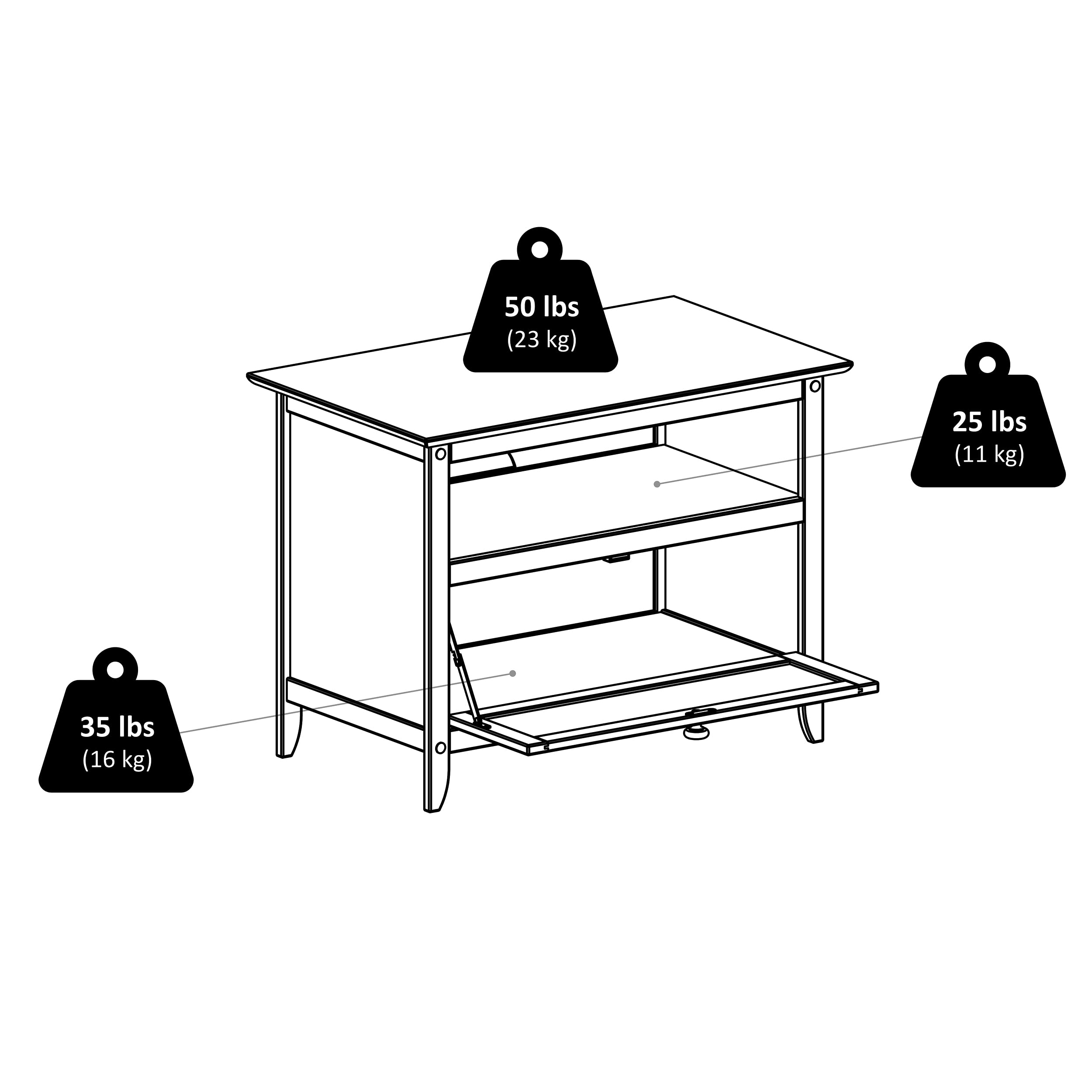 Winsome Wood Zara TV Stand for Living Room - Espresso Brown Media Console with Storage Shelves for Entertainment Center, TV Stand Furniture - Perfect for Home Theater, Living Room, and Family Room Setup