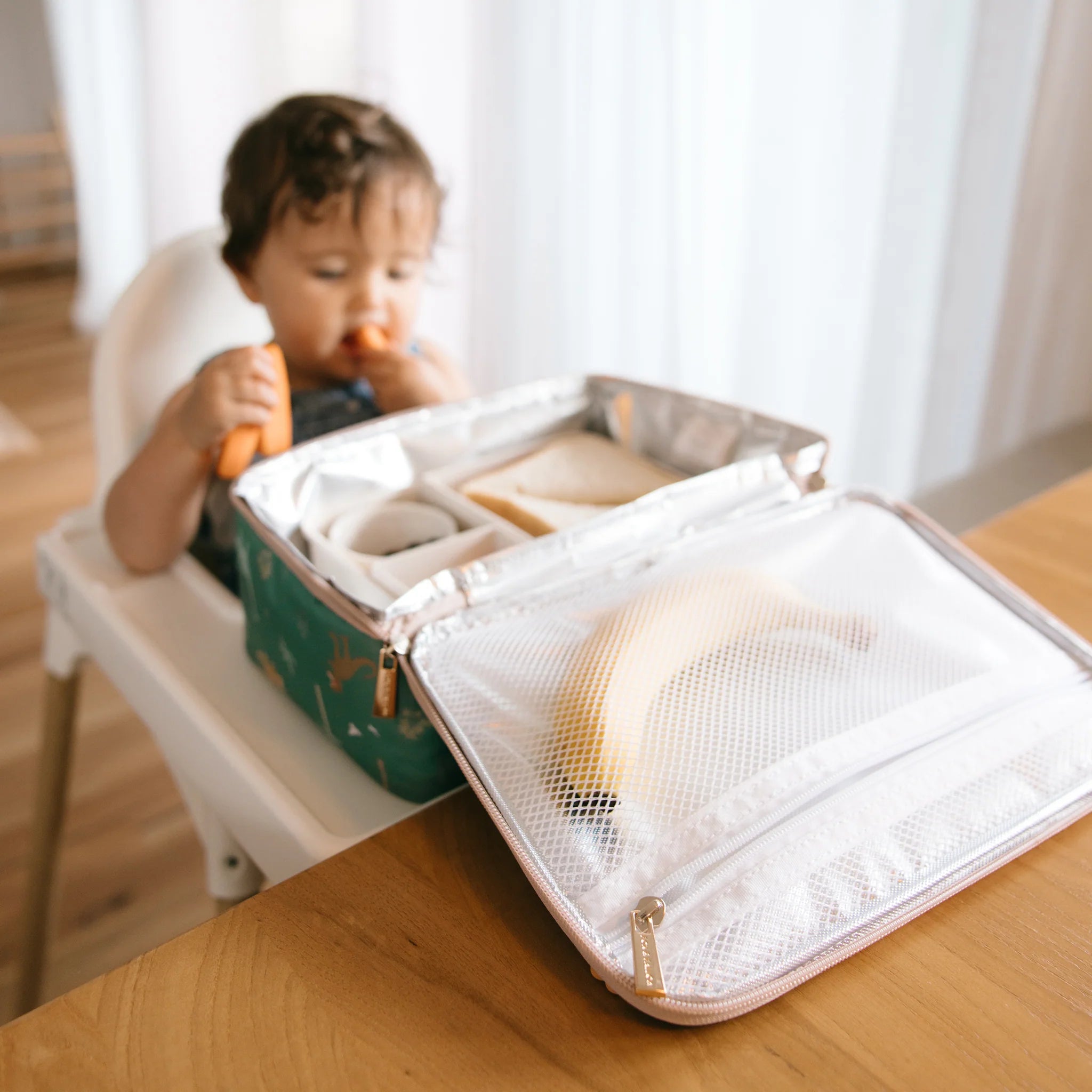 Dinosaur Insulated Lunch Box for Kids - BPA Free Thermal Cooler Bag for School, Picnic & Outdoor Activities