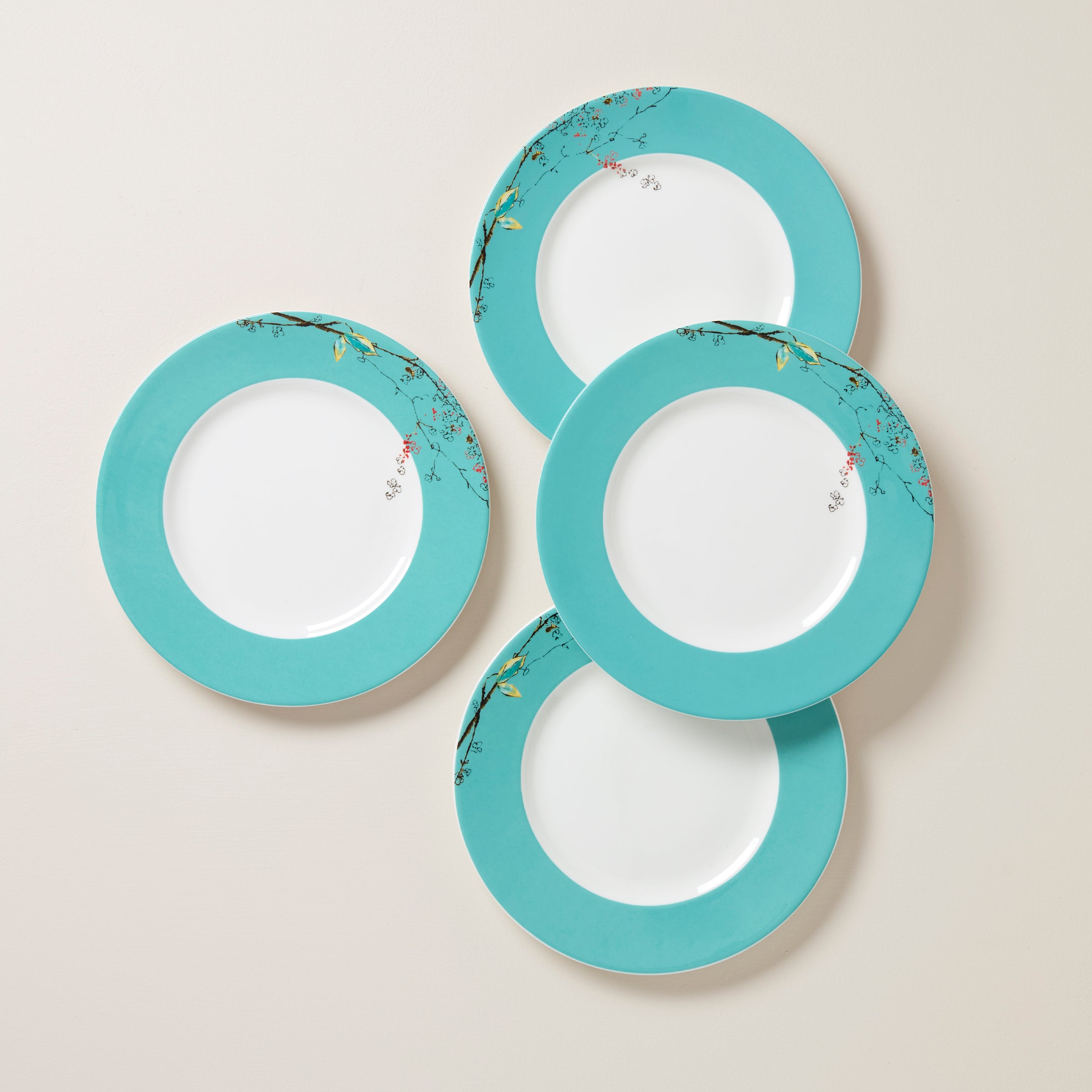 Chirp Dinner Plates Set of 4 - Elegant Ceramic Dinnerware for Everyday Use & Special Occasions - Perfect for Family Dinners, Parties & Restaurant Style Dining