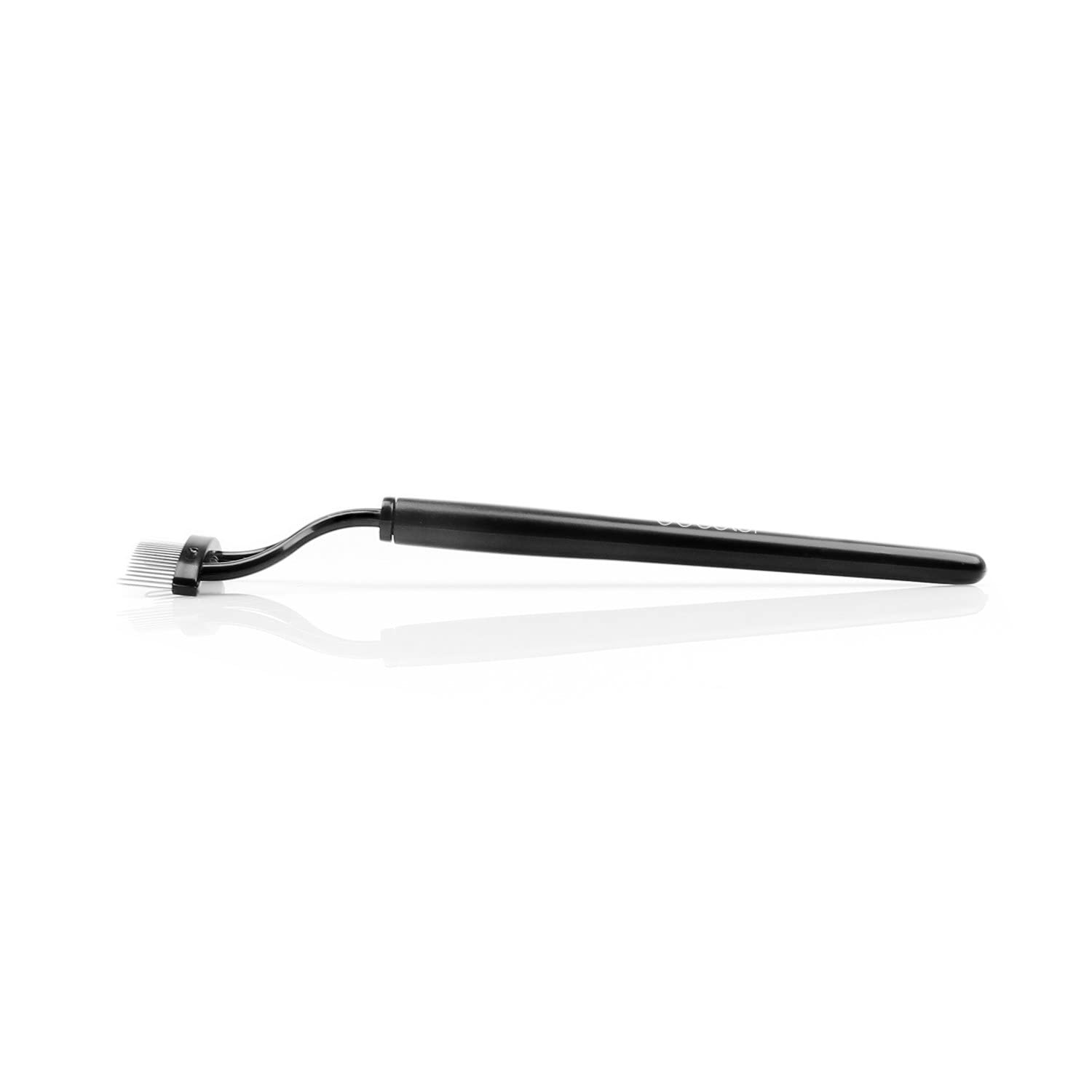 Docolor Eyelash Comb & Separator Tool - Black Arc-Designed Mascara Applicator Brush with Cover | Perfect for Lash Extension, False Eyelash Application & Makeup Routine