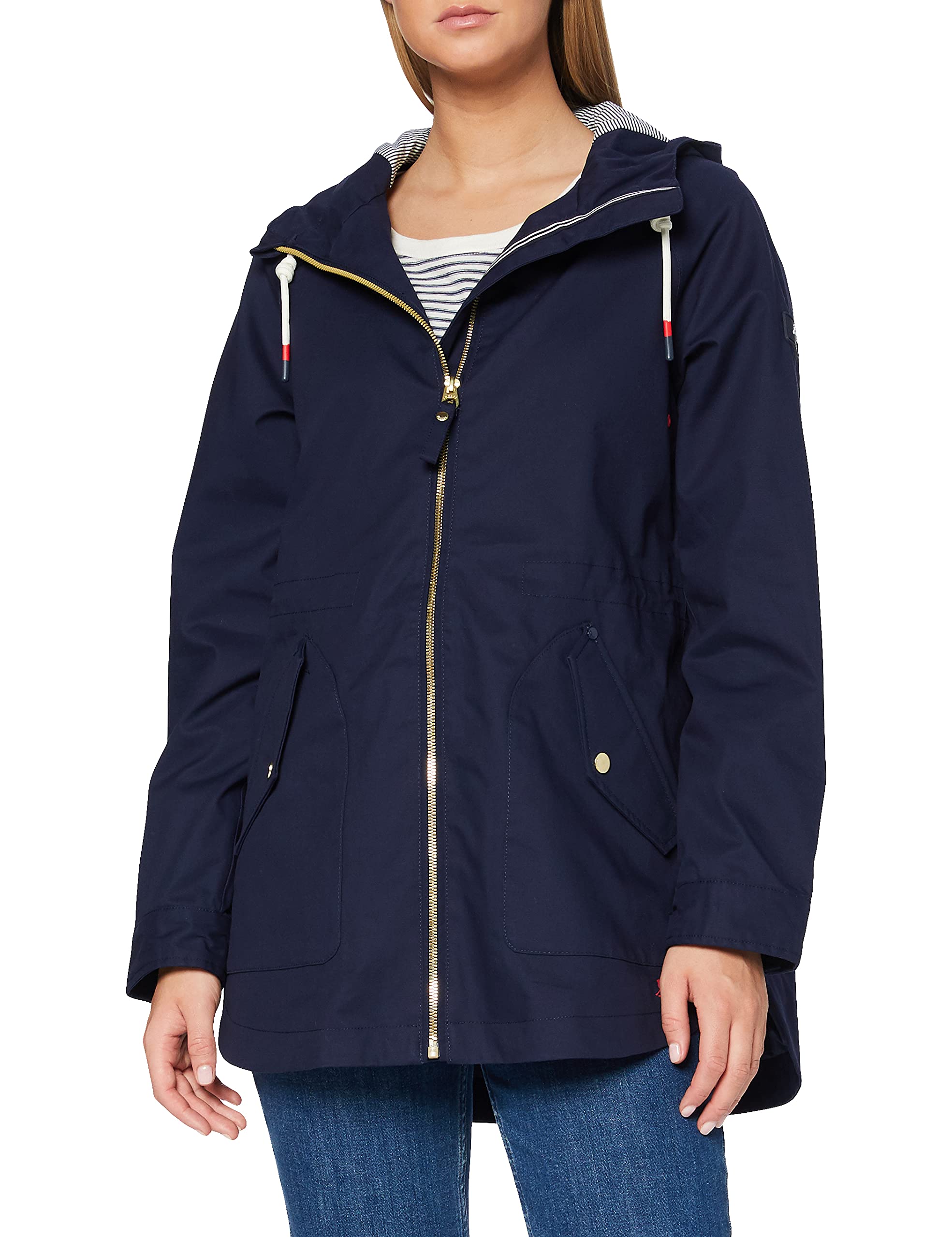 Joules Women's Waterproof Raincoat - Lightweight Windproof Jacket for Outdoor Activities | Perfect for Hiking, Commuting & Travel