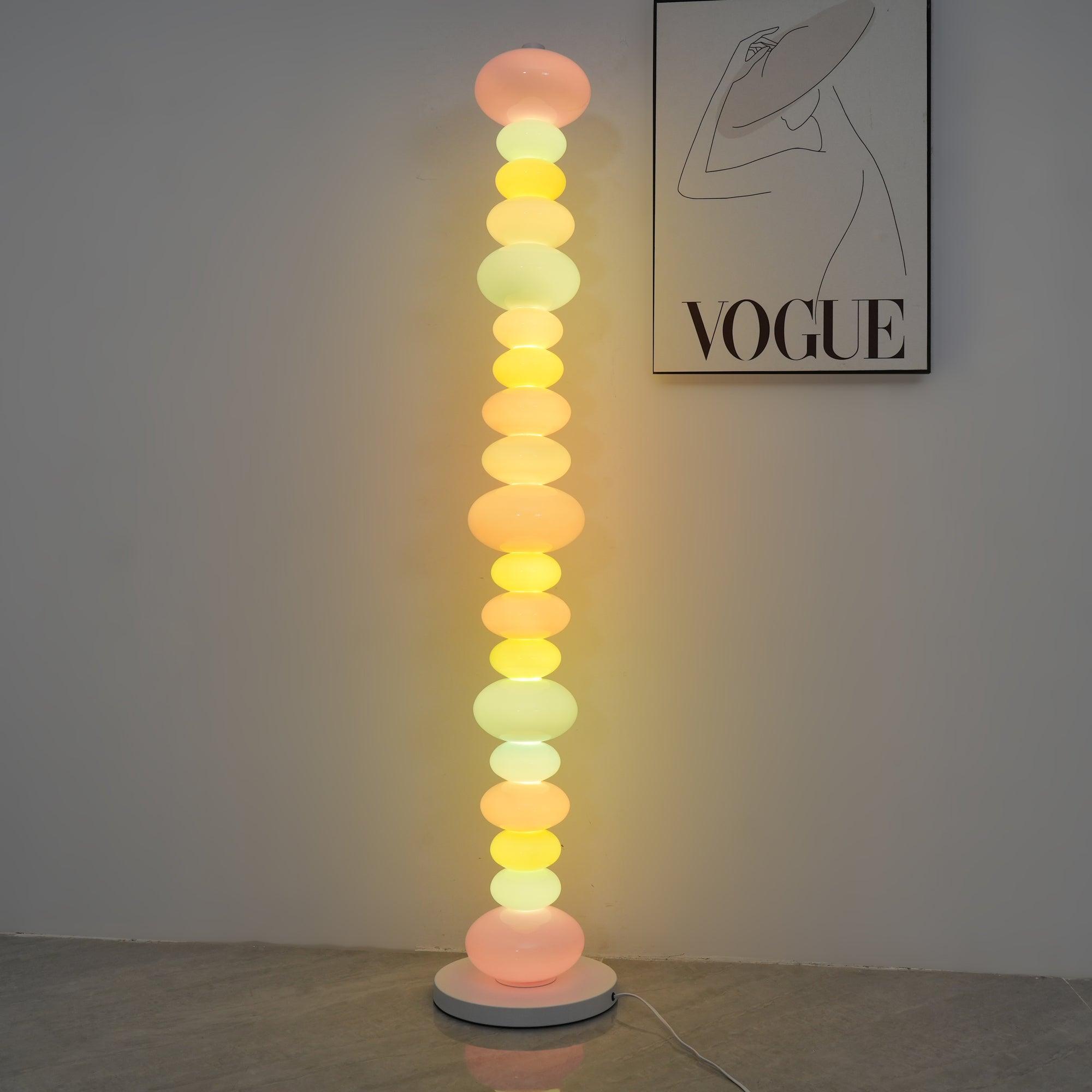 Modern LED Candy Floor Lamp - Adjustable Brightness for Living Room, Bedroom & Office - Stylish Home Decor Lighting for Relaxation & Ambiance