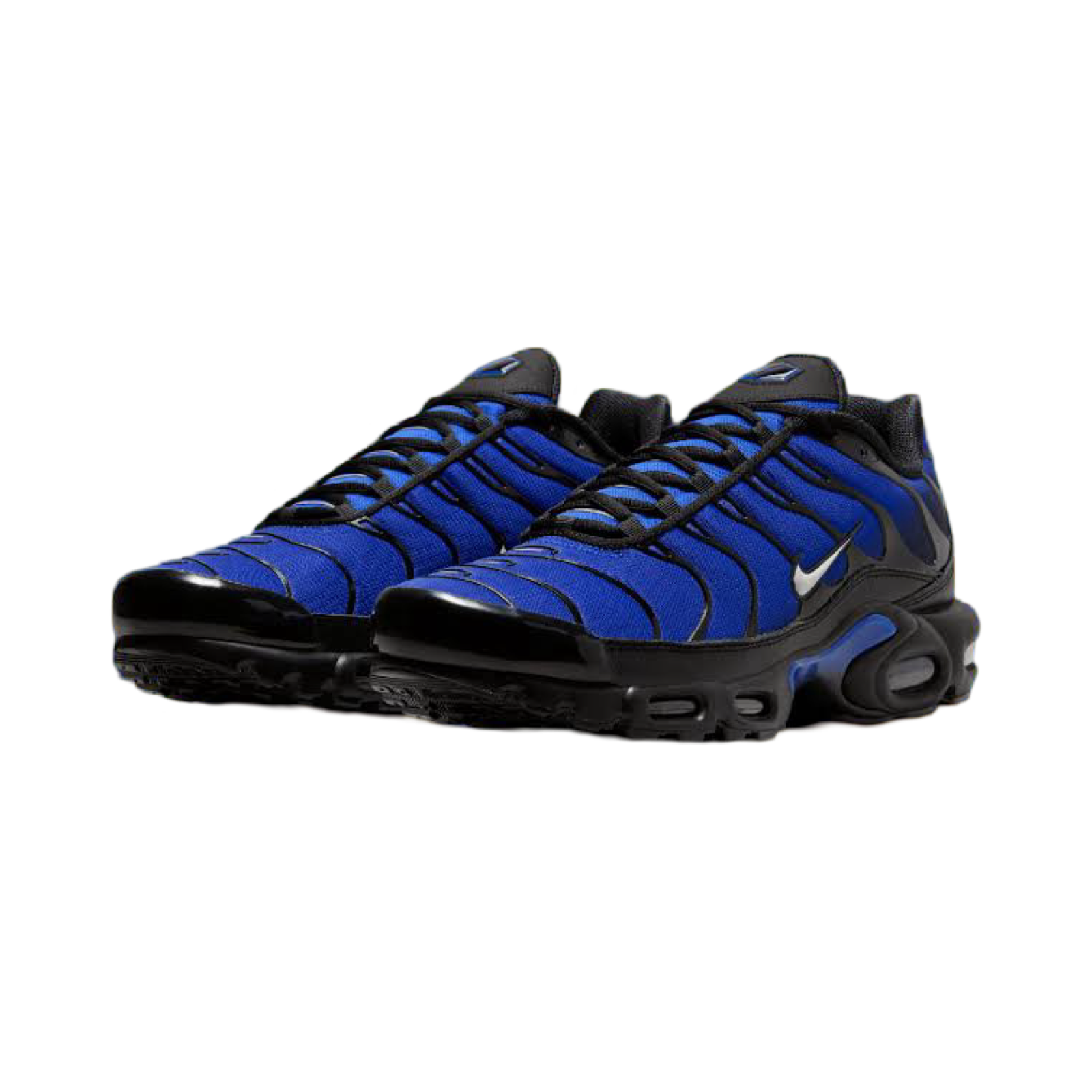 Nike Air Max Plus Premium Running Shoes for Men - Black Phantom & Racer Blue - Comfortable Athletic Sneakers for Jogging, Gym & Casual Wear