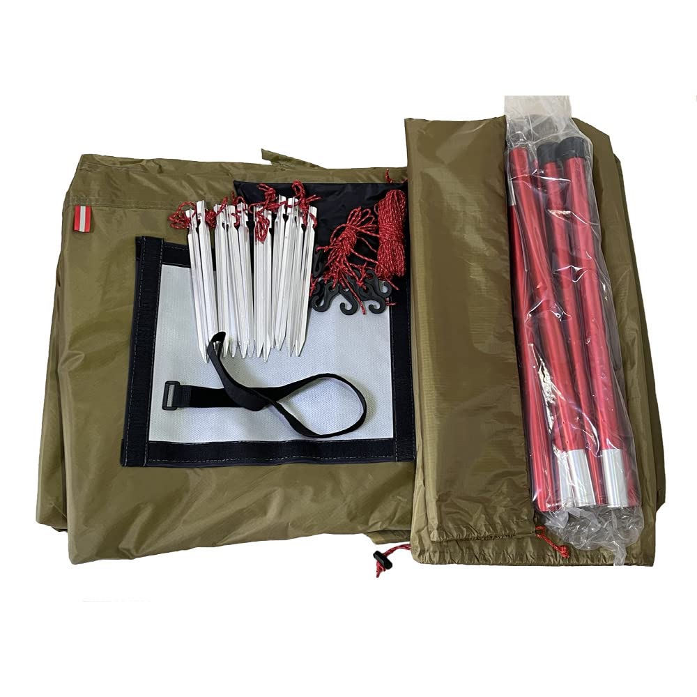 Lightweight 3-4 Person Tipi Hot Tent with Fire Retardant Stove Jack & Snow Skirt - Portable Teepee Tent for Family Camping, Backpacking & Winter Hiking | Perfect for Outdoor Adventures in Cold Weather