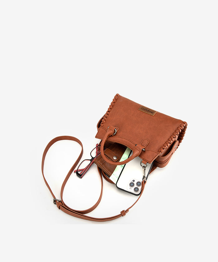 Wrangler Braided Tote Bag for Women - Stylish & Durable Woven Handbag - Perfect for Shopping, Beach, Work & Travel Accessories