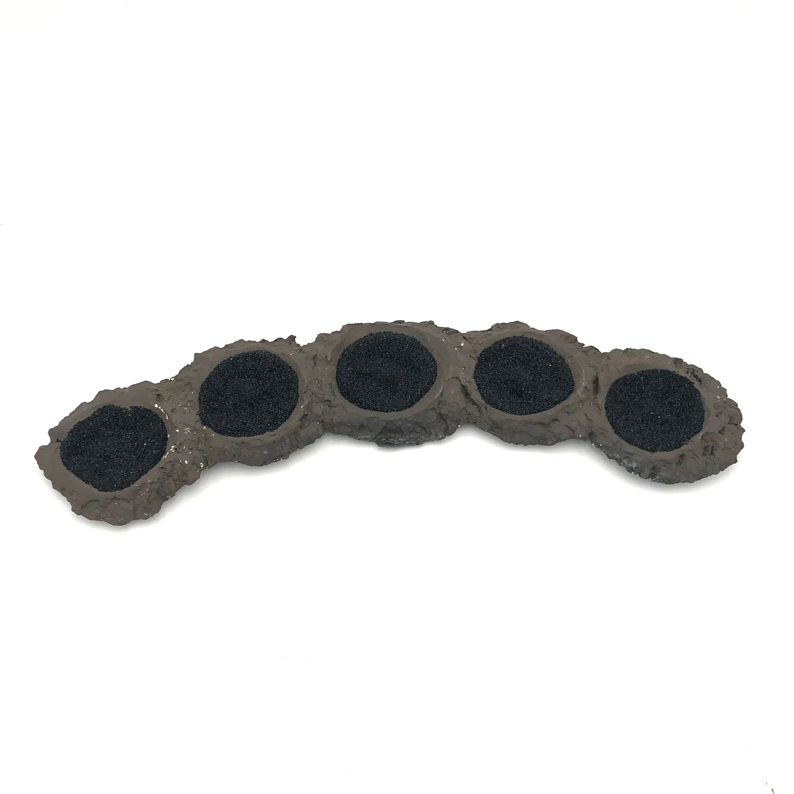 Andy Rogers Ceramics Black Base for 5 Bulb Vases - AR13 | Modern Flower Vase Stand for Home & Office Decor
