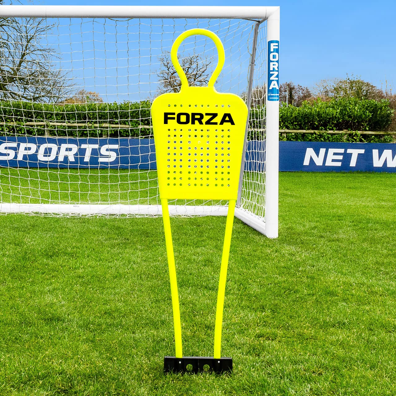 Forza Soccer Free Kick Training Mannequin - Durable PVC Practice Dummy with Steel Spikes [Mini/Junior/Senior Size Options] | Portable Carry Bag Included - Perfect for Youth Soccer Drills, Team Practices & Backyard Training