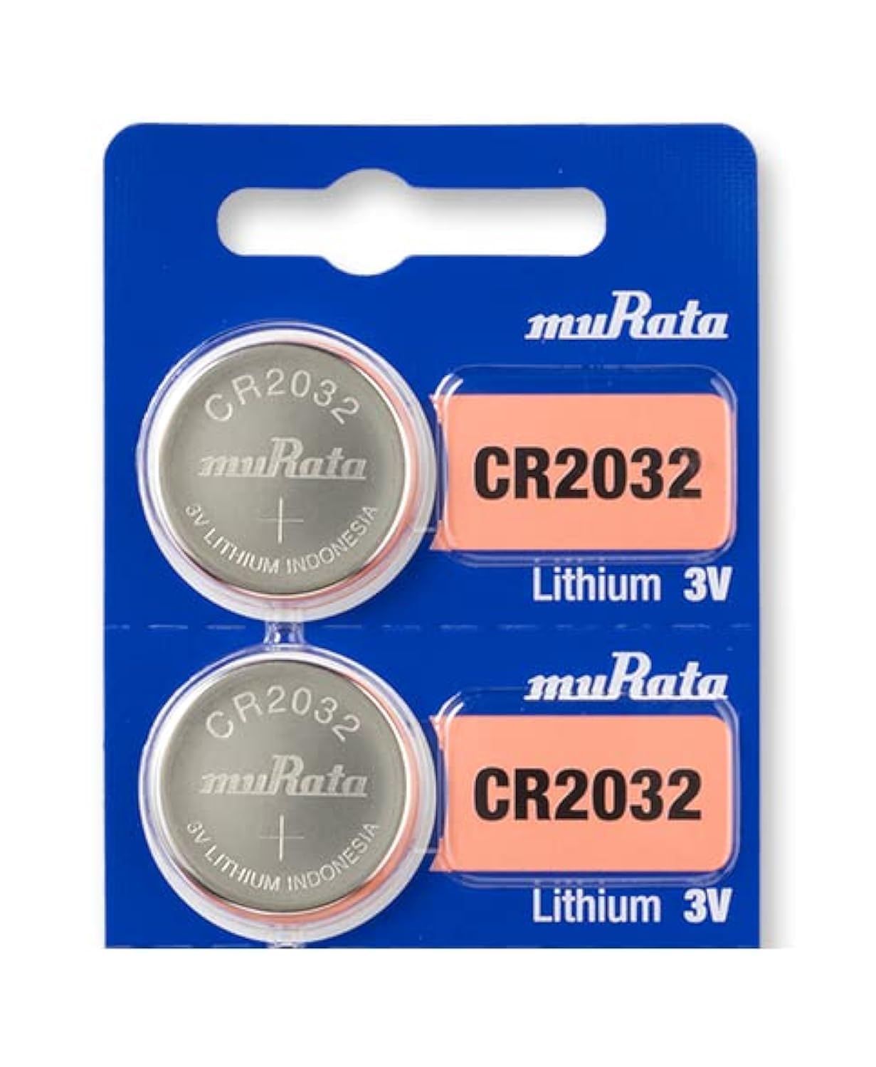 Murata CR2032 3V Lithium Coin Cell Battery - 2 Pack, Replacement for Sony CR2032 - Perfect for Watches, Key Fobs, Calculators & Medical Devices