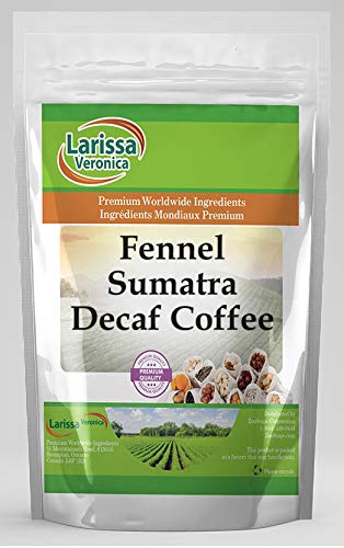 Sumatra Decaf Fennel Coffee Beans - Gourmet Naturally Flavored Whole Bean Coffee (8 oz) | Perfect for After Dinner Digestif & Late Night Relaxation